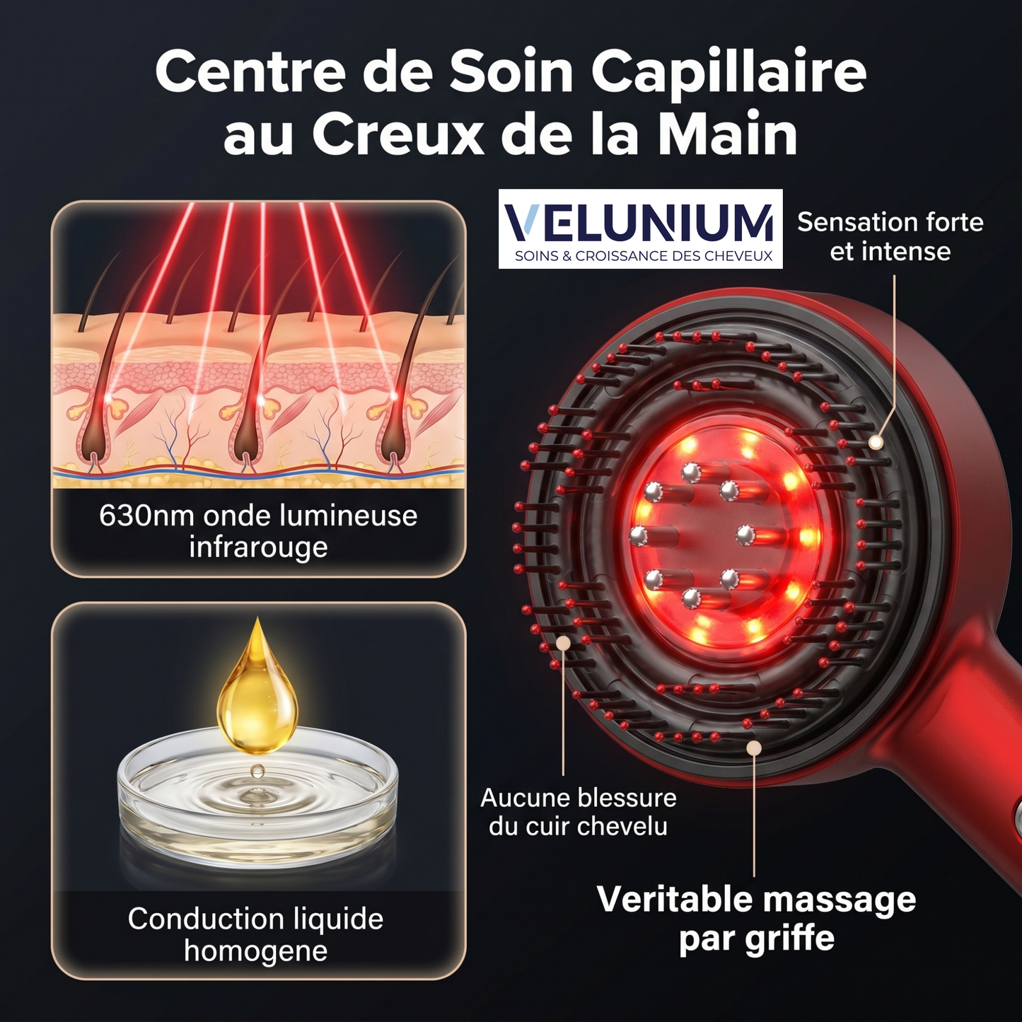 Velunium Masseur De Cuir Chevelu